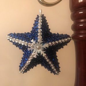 Vintage Sequin Handmade Ornament